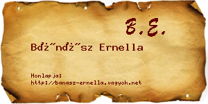Bánász Ernella névjegykártya